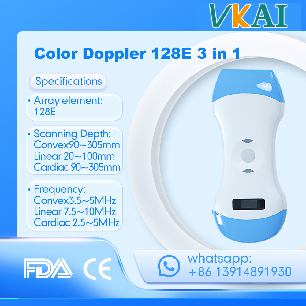 Wireless Ultrasound Probe 3 in 1 Scanner Color Doppler